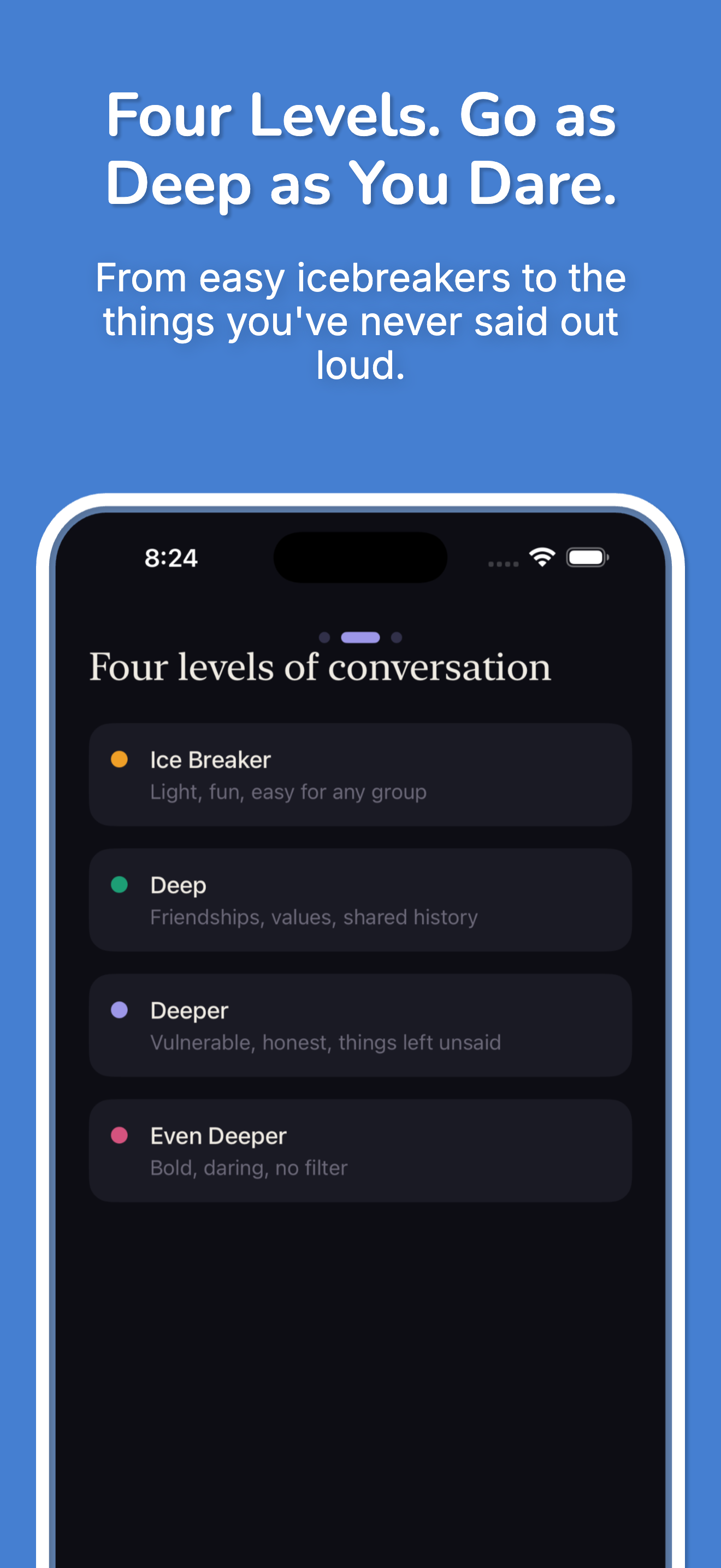 Depths: Friends prompt selection