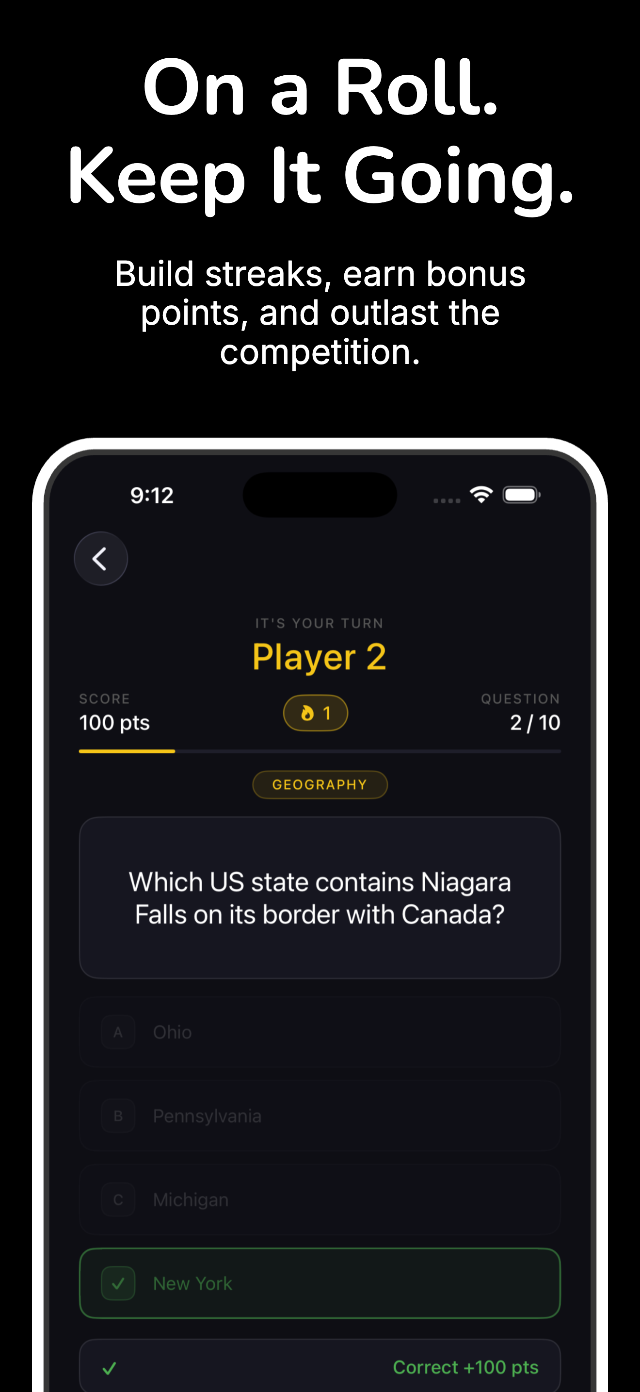 Blitz results screen